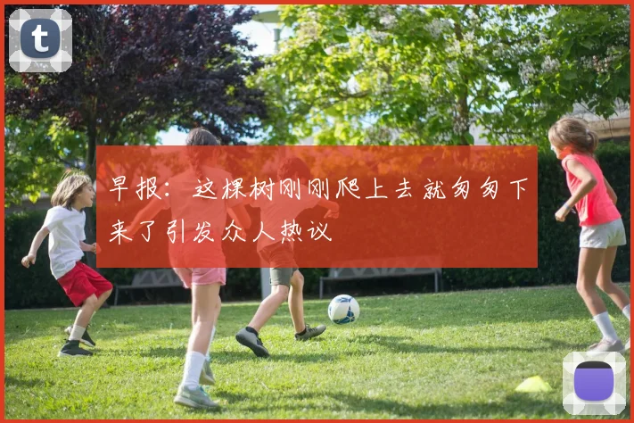 早报：这棵树刚刚爬上去就匆匆下来了引发众人热议