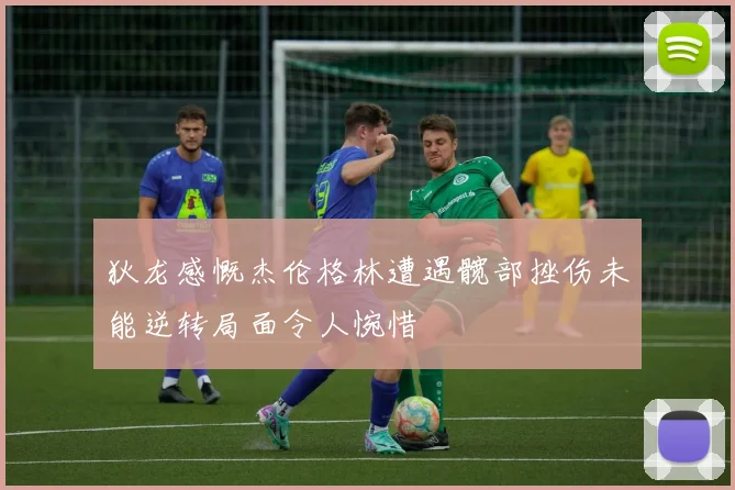 狄龙感慨杰伦格林遭遇髋部挫伤未能逆转局面令人惋惜